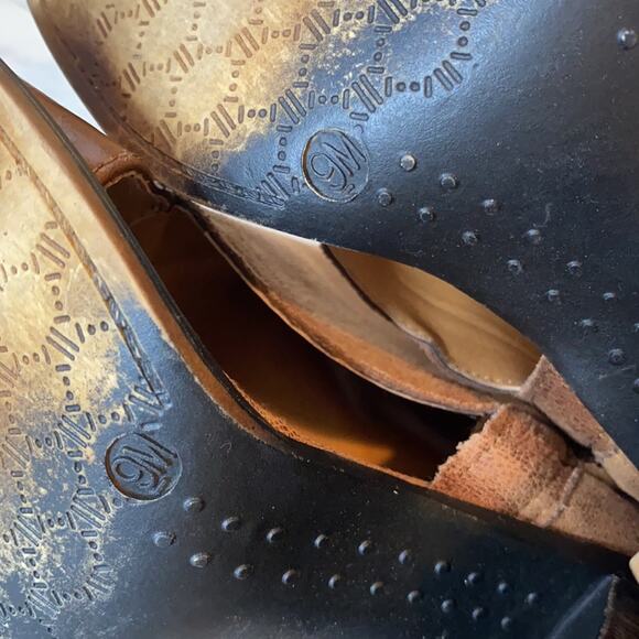 Vintage 93 Grace Heeled Booties Shoes Faux Leather Size 9 - Picture 13 of 14